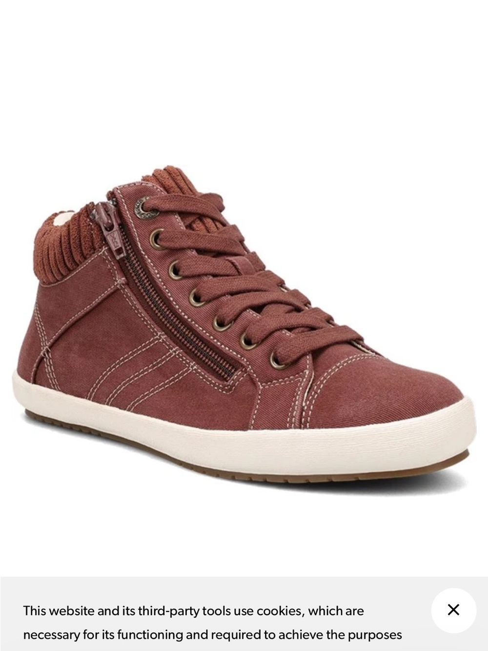 Taos Footwear Women's Startup Sneaker in the Cappuccino Distressed - Picture 14 of 15